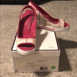 Coach slip on wedges